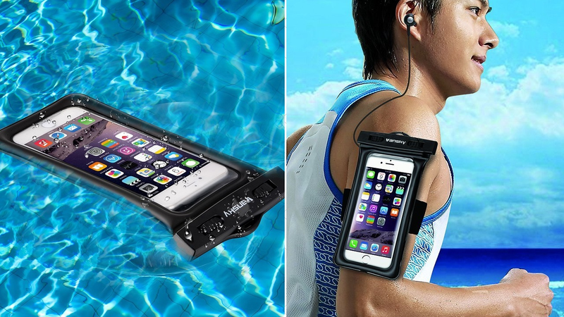 Vansky Floating Dry Bag with Armband and Headphone Jack, $7 with code EFT9WO8C